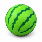 Color-Changing Watermelon squishy toy, overhead studio photo