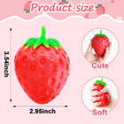 Strawberry , Strawberry Squishy Sensory Fidget Giant Jumbo Big Slow Rising Stress Ball Squeeze, view 2