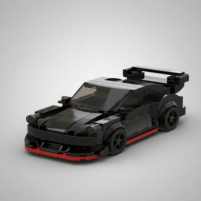The Midnight Phantom: 321-Piece Black Sports Car DIY Construction Kit