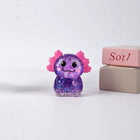 1PCS Glitter Axolotl Squishy, Slow Rising Squeeze Toy, Cute Axolotl Fidget Toy For, Purple