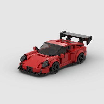 The Scarlet Speedster: 374-Piece Red Sports Car DIY Construction Kit