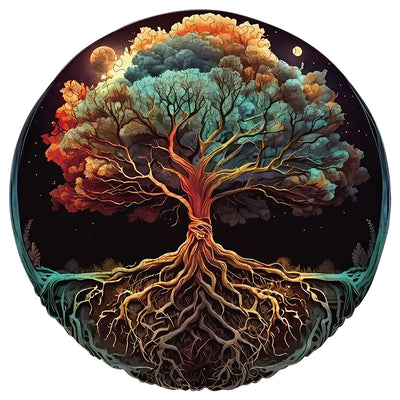 Yggdrasil Realm: High-Difficulty Tree of Life Wooden Puzzle