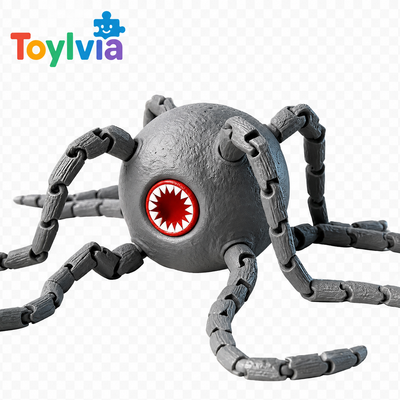 3D Printed Articulated Deep Sea Monster Tentacle Figure – Collectible Desk Toy