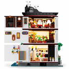 Venice Riverside Perfume Shop building set open to show all three furnished floors