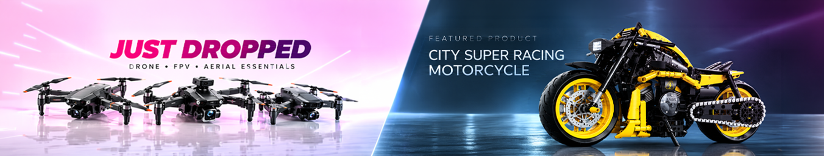 Just dropped drones and featured City Super Racing Motorcycle
