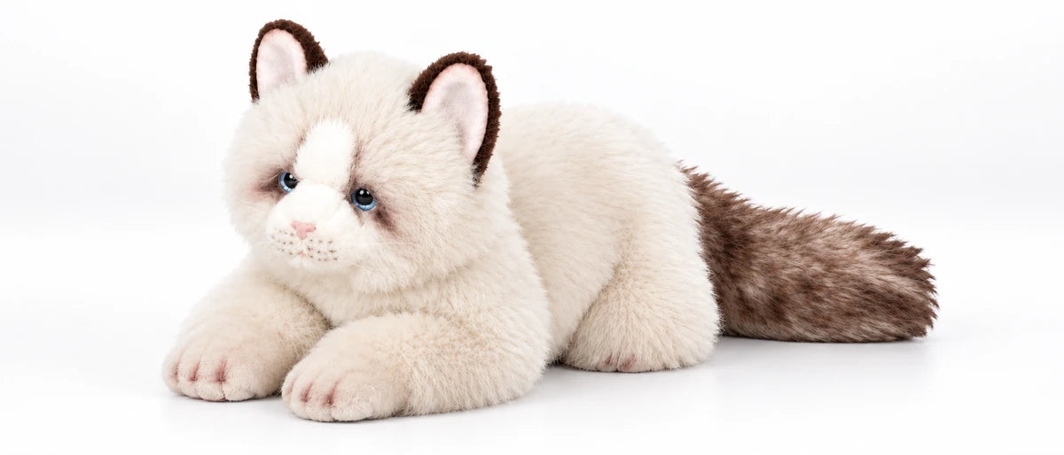19CM Ultra-Soft Stuffed Cat Doll Lifelike Kitten Plush Toy