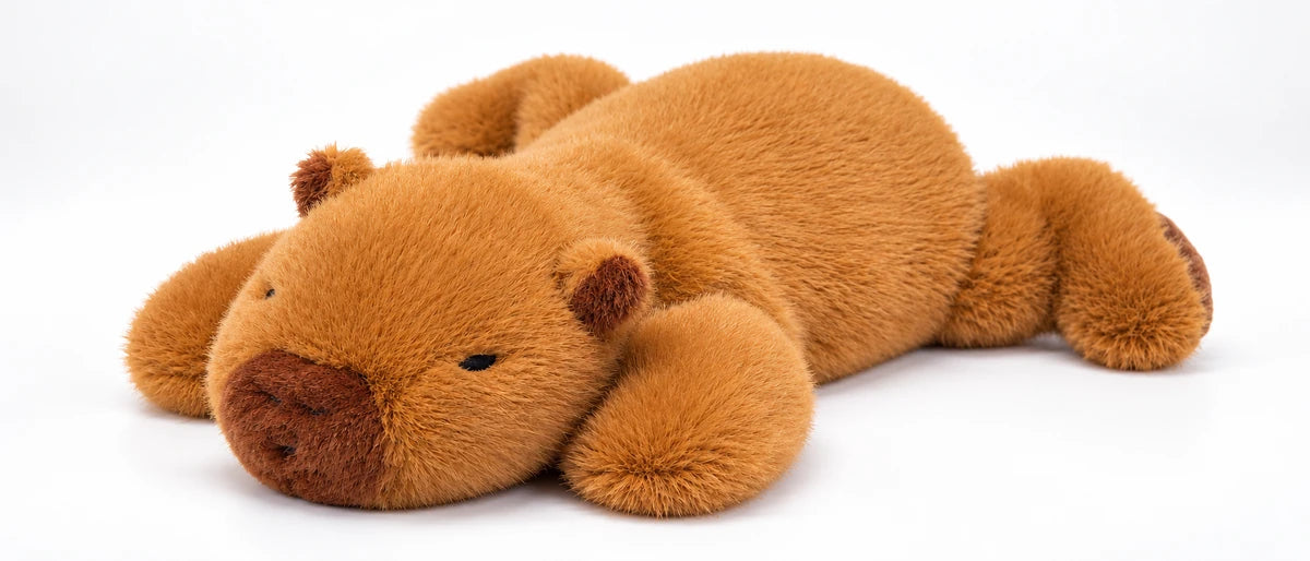 20CM Capybara Panda Plush Toy Soft Sleep Companion Doll