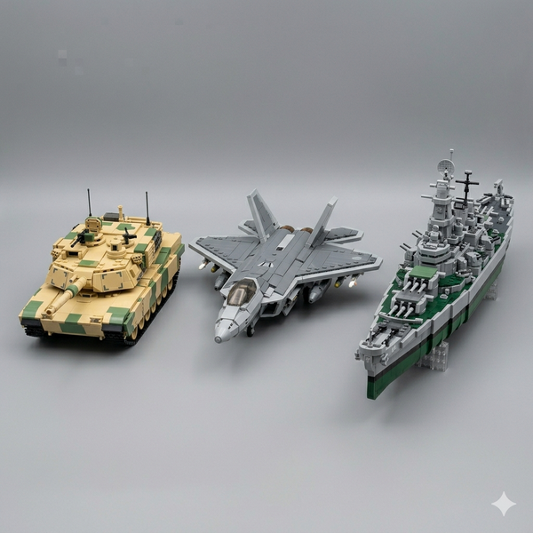 Military Building Block Sets: Tanks, Jets & Battleships Compared