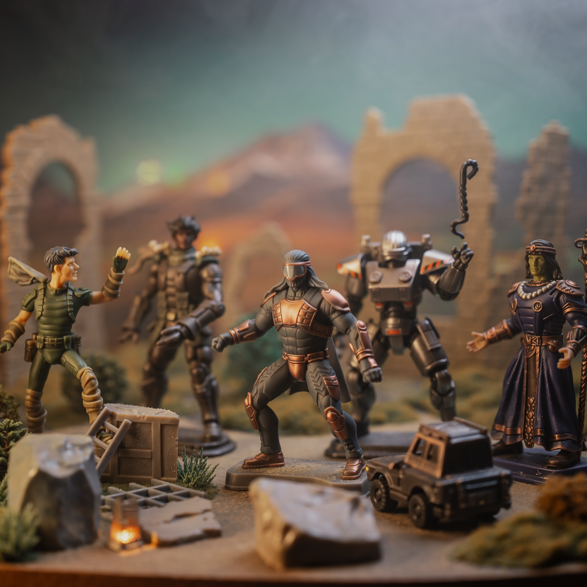 Editorial image of collectible action figures