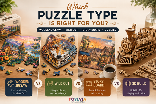 Wooden Jigsaw vs Wild Cut vs 3D Puzzles: Comparison Guide