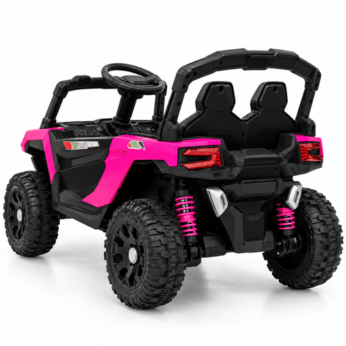 12V Kids Ride-On Pink UTV | Battery Powered Electric Truck | Toylvia - alternate view