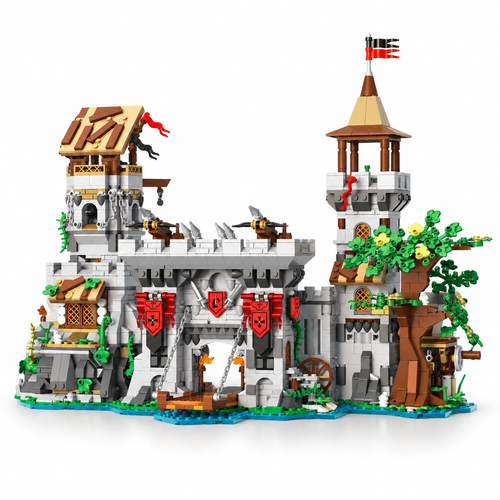 2568PCS Knight's Fortress Medieval MOC Building Blocks Set - alternate view