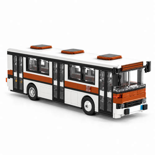 558PCS Retro City Bus Building Blocks - Vintage Urban Bus DIY Model | Toylvia™ - alternate view