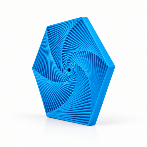 3D Printed Hexagonal Tower Fidget Kinetic Desktop Toy - alternate view