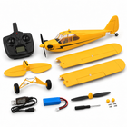 XK A160 RC airplane box contents: plane, wings, tail, landing gear, transmitter, battery, charger, propeller and tools