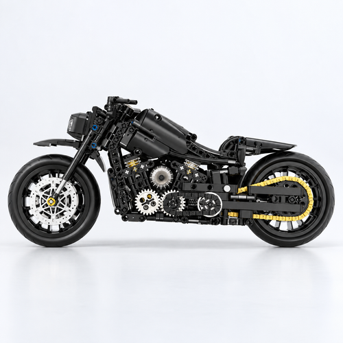 538pcs Classic Motorcycle Moto Road Racer Building Blocks - alternate view