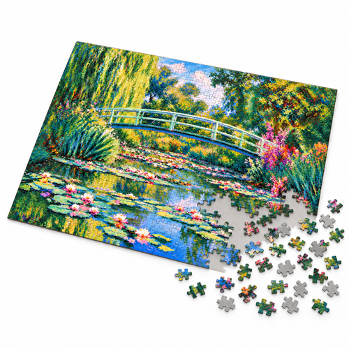 1000 Pieces Monet Landscape Jigsaw Puzzle Fine Art Home Decor - alternate view