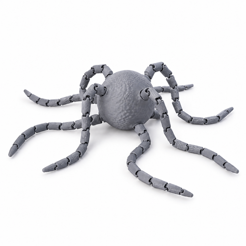 3D Printed Articulated Deep Sea Monster Tentacle Figure - Collectible Desk Toy - alternate view