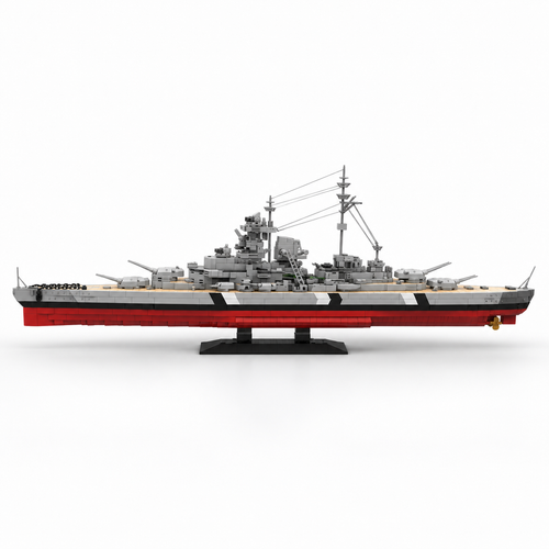 2686PCS Bismarck Battleship 1:300 Scale Building Blocks Kit - alternate view
