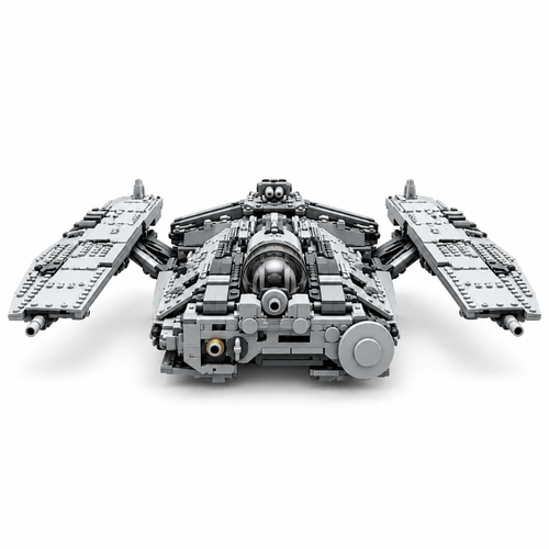 Space War Freight Voyager Spaceship Building Blocks Set - 1730PCS Military Sci-Fi Transport Aircraft Model for Adults - alternate view