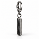 Silver Stainless Steel Car Keychain Bag Charm Sweet & Edgy - hero view