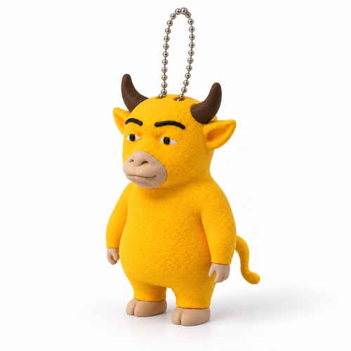 Mom Niu Funny Doll Keychain 3D Printed PLA Model Toy - hero view