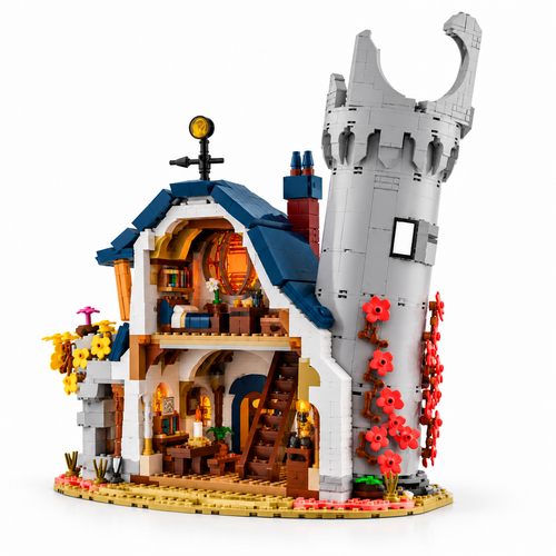 1410PCS Magic Owl House Building Blocks Mystic Forest Castle Set - alternate view