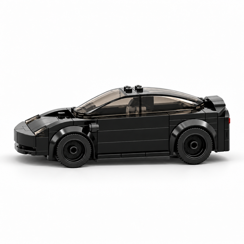 The Midnight Commuter: 185-Piece Black City Car DIY Construction Kit - alternate view