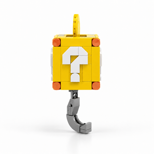 141PCS Mystery Question Block Building Blocks Key Holder - DIY Wall Mounted Keychain Hanger Toy Kit - alternate view