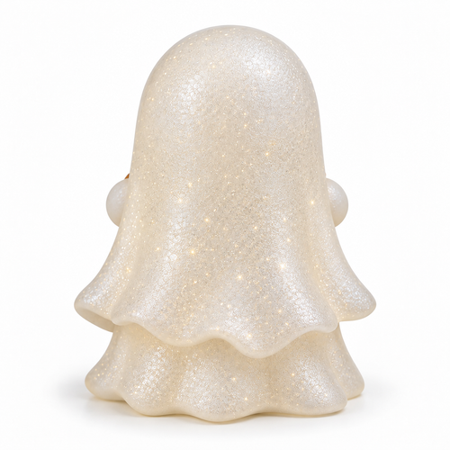 6-Inch Cute Ghost Reading Book Lamp Halloween Night Light - alternate view