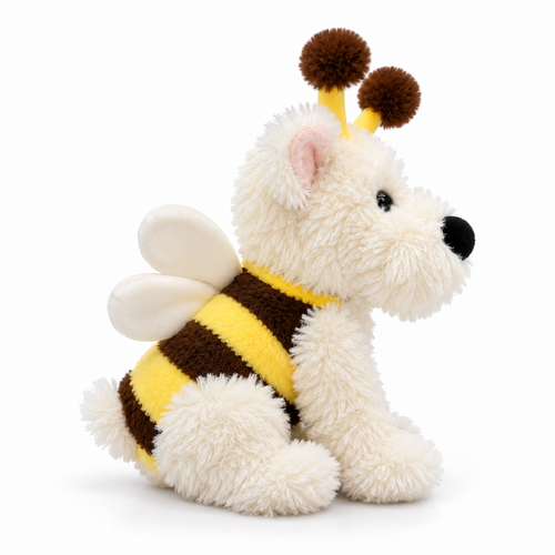 Cute Bee Dog Electric Plush Doll Toy 20cm Animated Puppy - alternate view