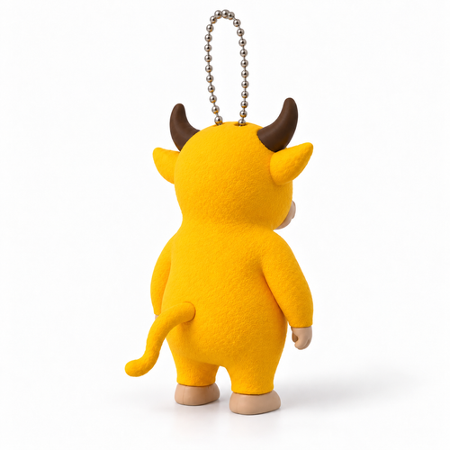 Mom Niu Funny Doll Keychain 3D Printed PLA Model Toy - alternate view