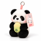 15CM Bamboo Panda Plush Toy Keychain Cute Animal Bag Charm - Cone Style