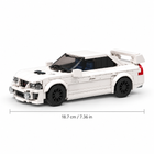 The Arctic EVO 336-piece white sports car brick model with 18.7 cm length dimension - Toylvia