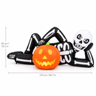 7FT Halloween inflatable lying skeleton size view, 210 cm long by 85 cm high