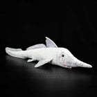 66CM Long-Snouted Silver Shark Plush Toy Realistic Ocean Animal