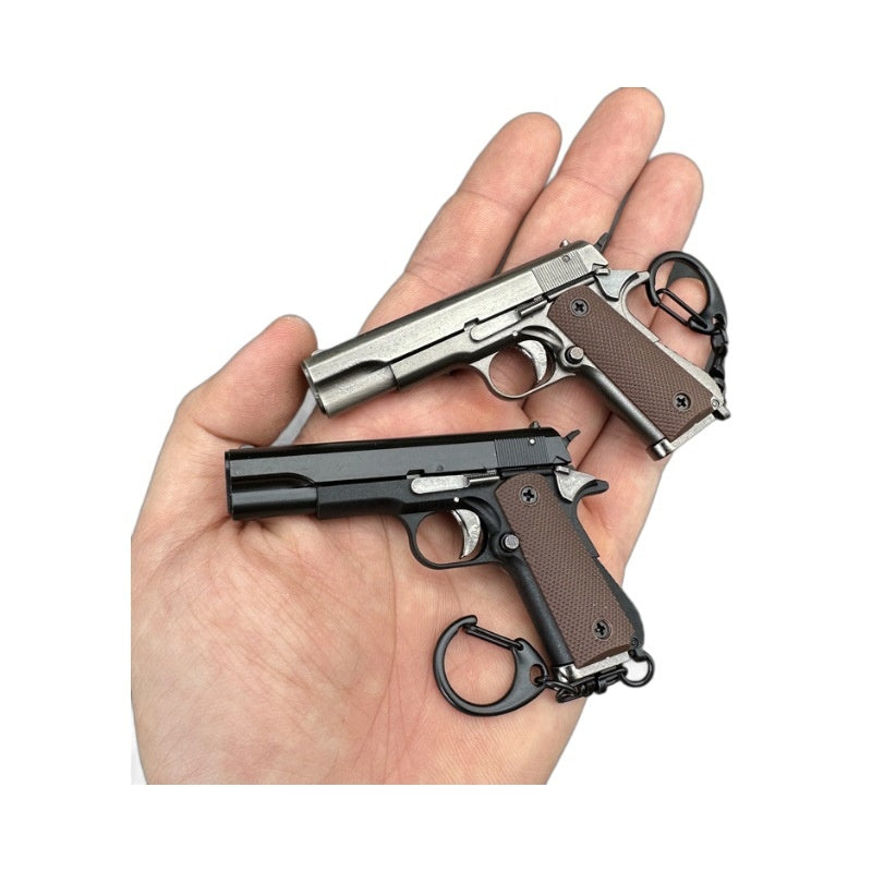 1:3 Scale M1911 Colt Pistol Keychain - Shell Ejectable Alloy Model Secondary image