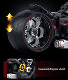 1:5 Scale Super Racing Dark Motorcycle Technical Building Blocks 2050pcs