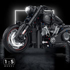 1:5 Scale Super Racing Dark Motorcycle Technical Building Blocks 2050pcs
