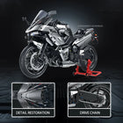 1:5 Scale Motorbike Road Racing Vehicle Building Blocks 2156pcs