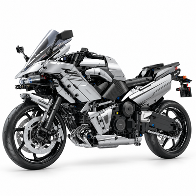 1:5 Scale Motorbike Road Racing Vehicle Building Blocks 2156pcs