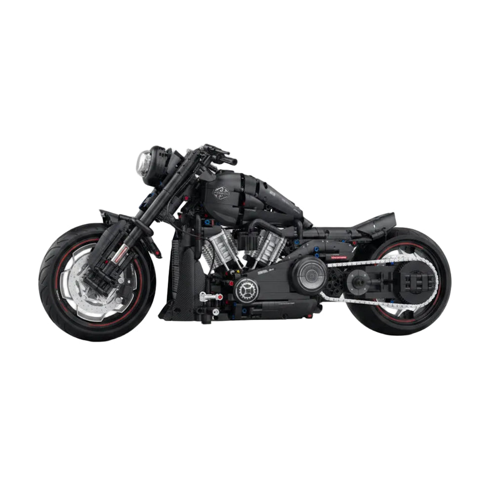 1:5 Scale Super Racing Dark Motorcycle Technical Building Blocks 2050pcs