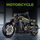 1:8 City Racing Motorcycle Technical Building Blocks 600+pcs