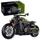 1:8 City Racing Motorcycle Technical Building Blocks 600+pcs