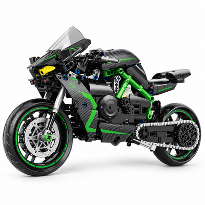 1:8 City Racing Motorcycle Technical DIY Building Blocks 511pcs
