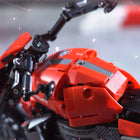 1:8 City Racing Motorcycle Technical Building Bricks Set