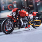 1:8 City Racing Motorcycle Technical Building Bricks Set