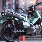 1:8 City Racing Motorcycle Technical Building Bricks Set