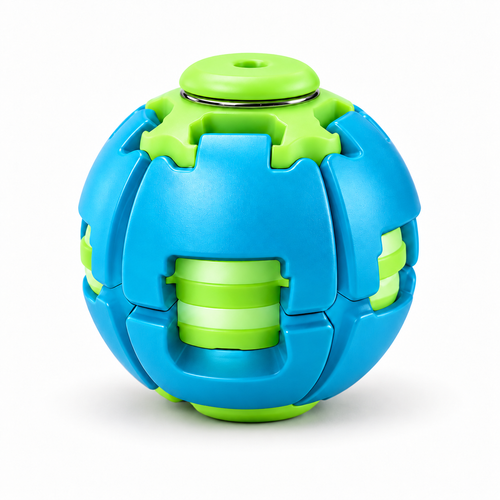 Rotating Press Sensory Fidget Ball Glow-in-the-Dark Travel Toy - alternate view