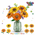 Sunflower Bouquet Building Set | 1011PCS Botanical with Lights | ToyIvia